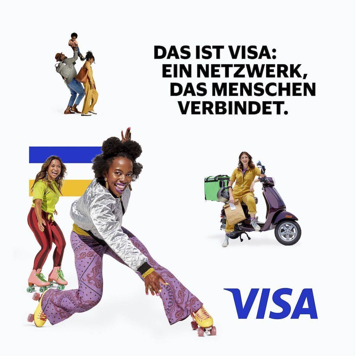 Die neue Visual Identity von Visa setzt voll auf Diversity.