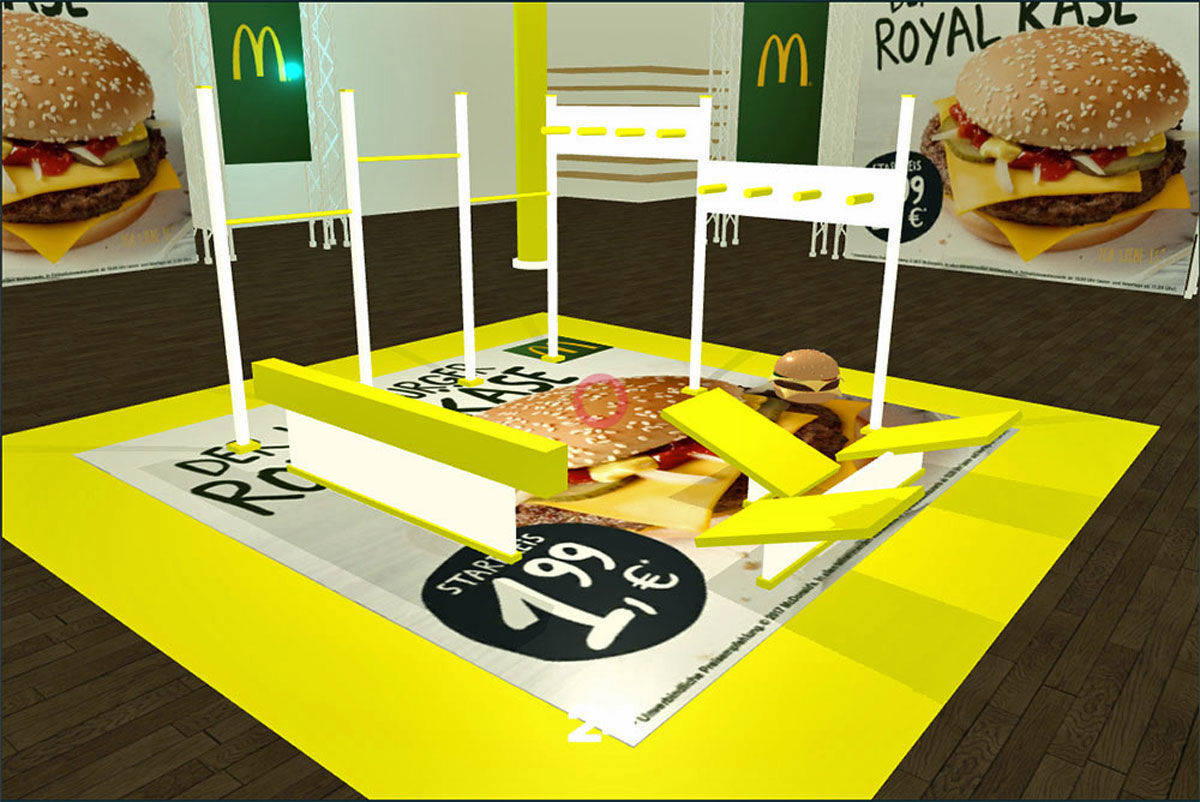 Burgersammeln: McDonald's sponsort "Ninja Warrior" - das VR-Game.