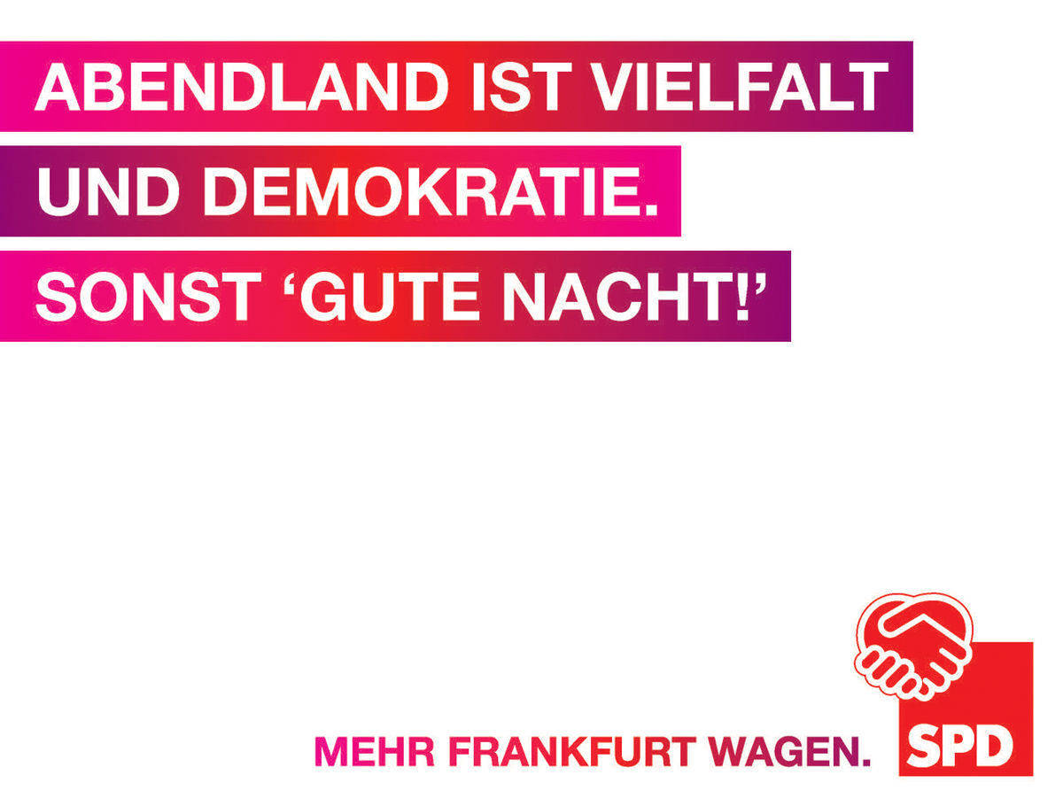 Weiteres Motiv der Agentur Kastner für die SPD Frankfurt.