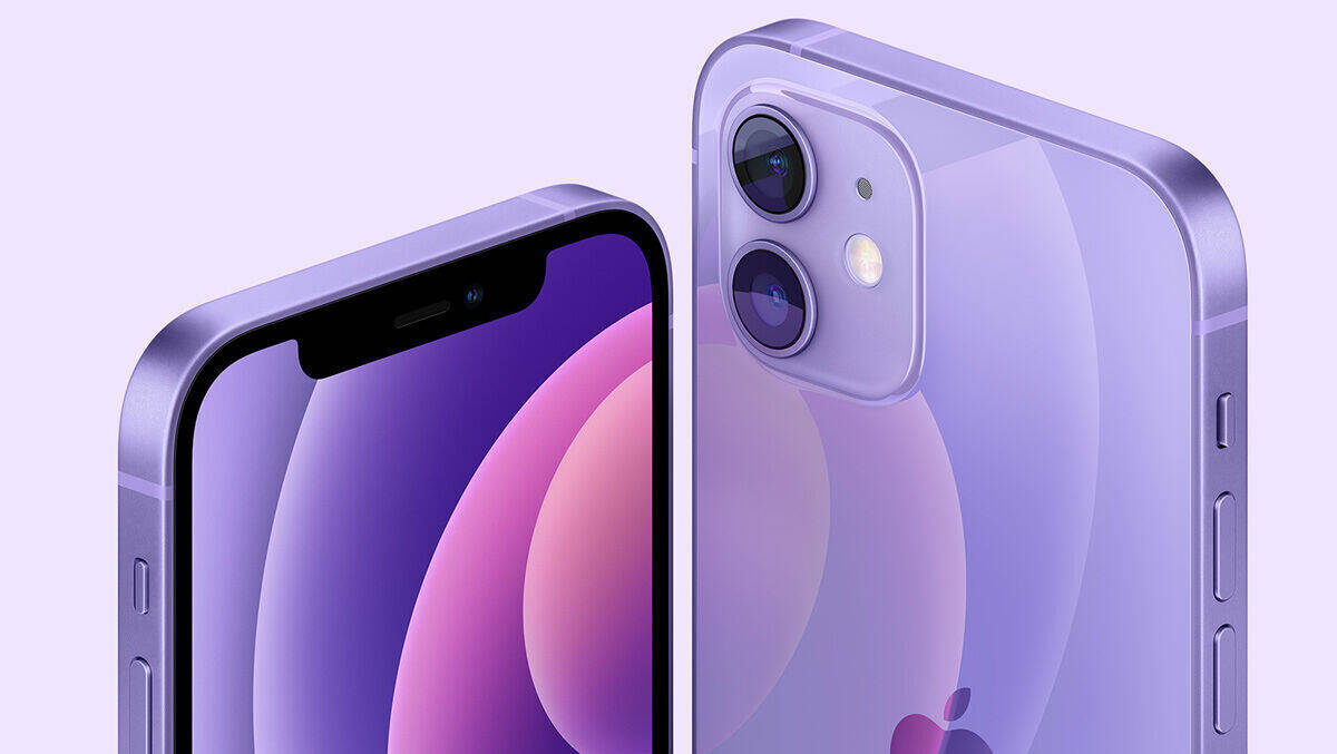 Purple rein: Das iPhone 12 gibt es jetzt auch in der Lieblingsfarbe von Steve Jobs.