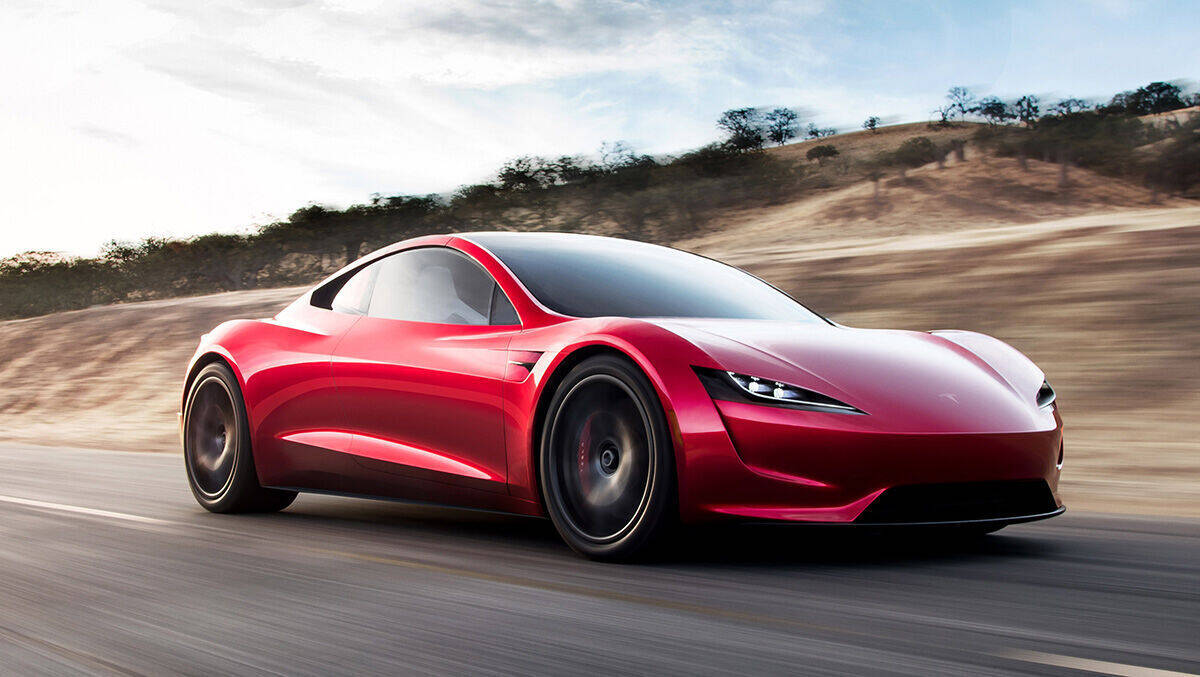Einem elektrischen Supersportwagen wie dem künftigen Tesla Roadster will Apple wohl keine Konkurrenz machen.