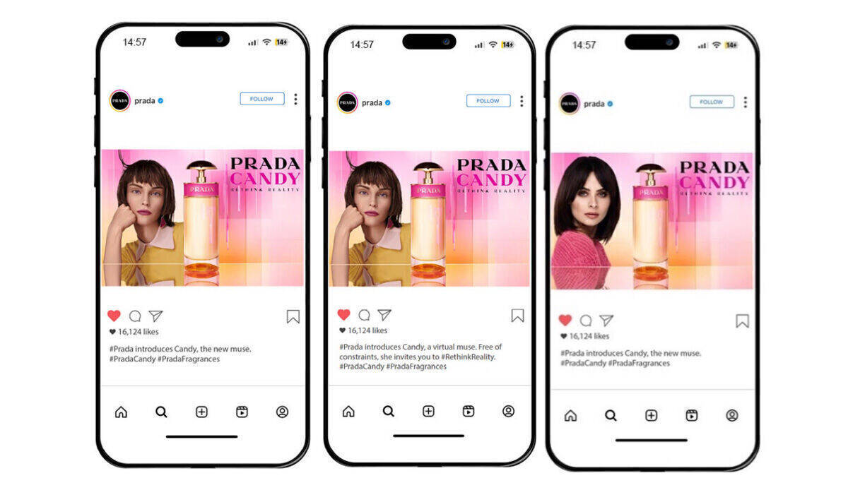 Grundlage für das Online-Experiment bildete die Social Media Kampagne „Rethink Reality“ von Prada aus dem Jahr 2021.