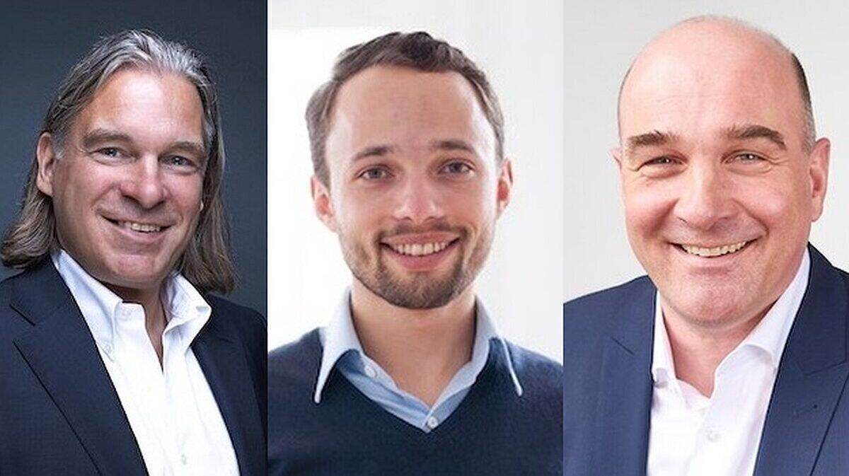 Von links: Torsten Wegener (Adesso), Philipp Martin (Reachbird-Mitgründer) und Guido Ahle von Adesso.