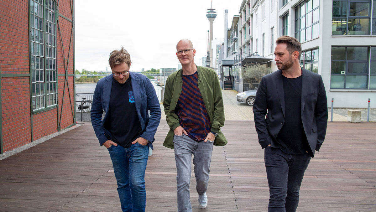 Kreativchef und die Ogilvy-Führung für Düsseldorf: CCO Björn Bremer (l.) mit Felix Lemcke (M.) und Frank Dittrich.