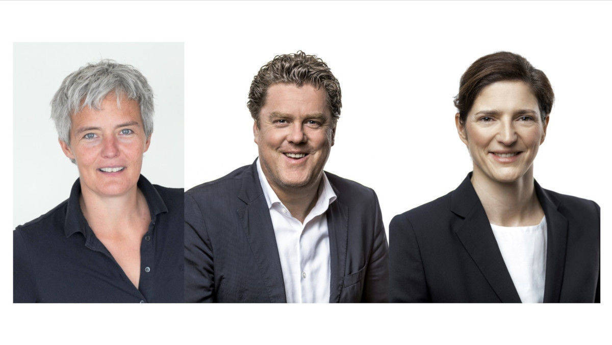 Petra Gnauert (l.) wird Chefin von IPG Mediabrands. Olivier Korte (m.) und Katja Reis (r.) werden Publicis Media künftig als Doppelspitze führen.