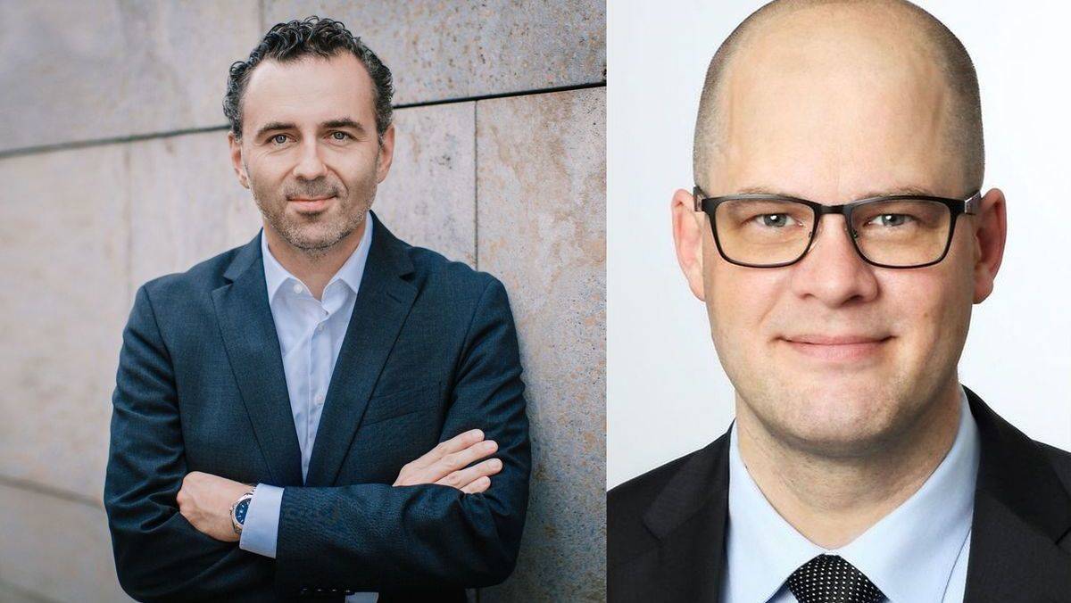 CDU-Vordenker Thomas Jarzombek und Jörg Müller-Lietzkow (r.)
