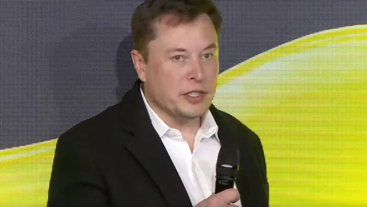 Elon Musk bei der Preisverleihung zum Goldenen Lenkrad 2019.