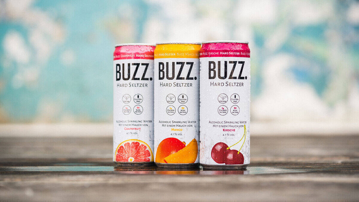 Buzz ist ab sofort in den Sorten Grapefruit, Kirsch und Mango im ausgewählten Handel verfügbar.