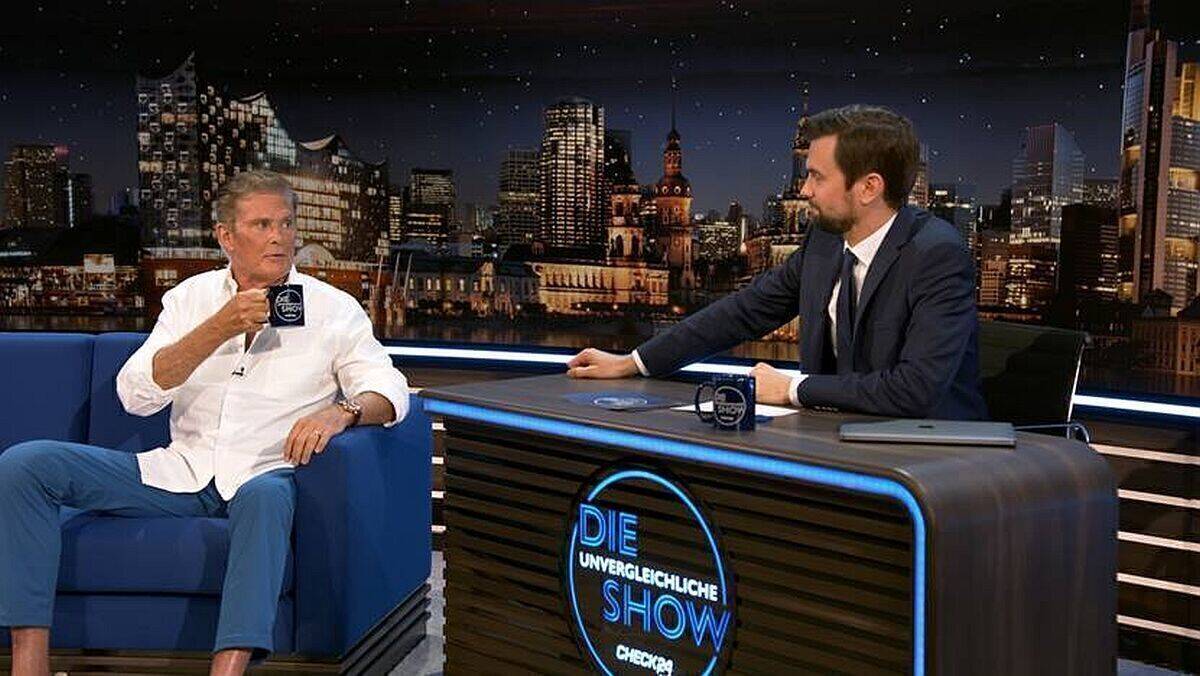 David Hasselhoff tritt als erster Stargast in "Die Unvergleichliche Show" auf.