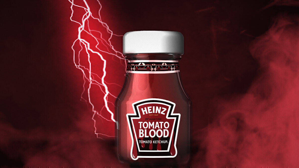 Heinz bringt zu Halloween eine Limited Edition heraus: "Tomato Blood".