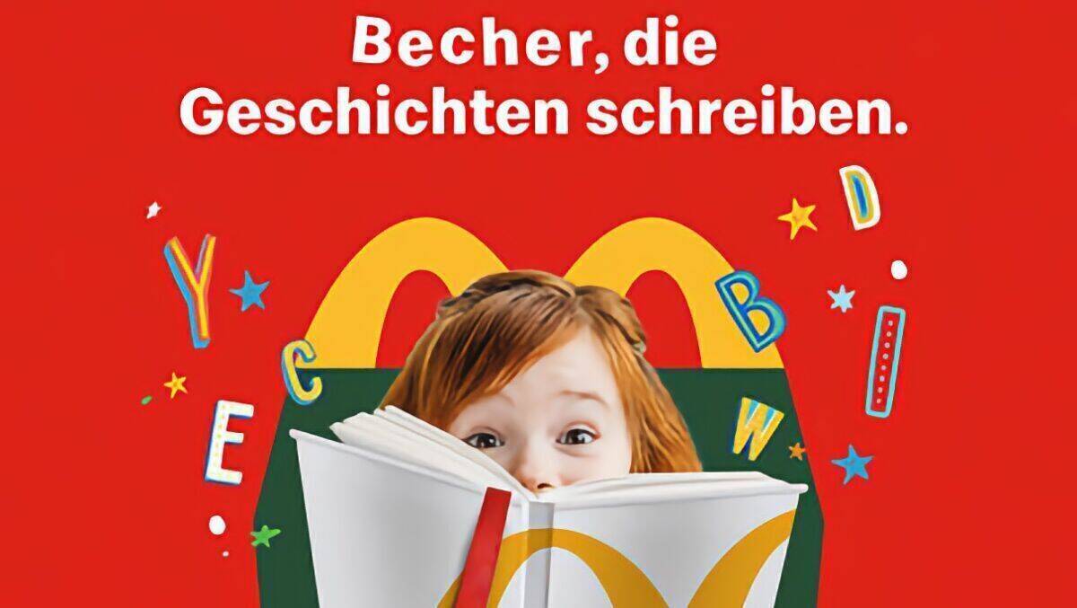 Aus gebrauchten McDonald's-Bechern entstanden Kinderbücher.
