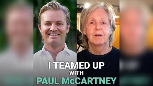Gemeinsam für weniger Fleischkonsum: Nico Rosberg (links) unterstützt die "Meat Free Monday"-Kampagne von Paul McCartney.