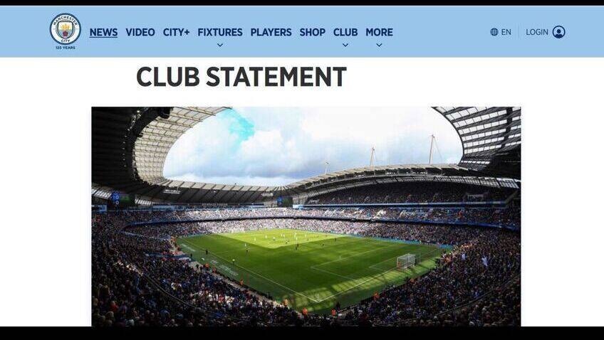 Aufatmen bei Manchester City: Der Verein begrüßt das Urteil auf seiner Club-Website.