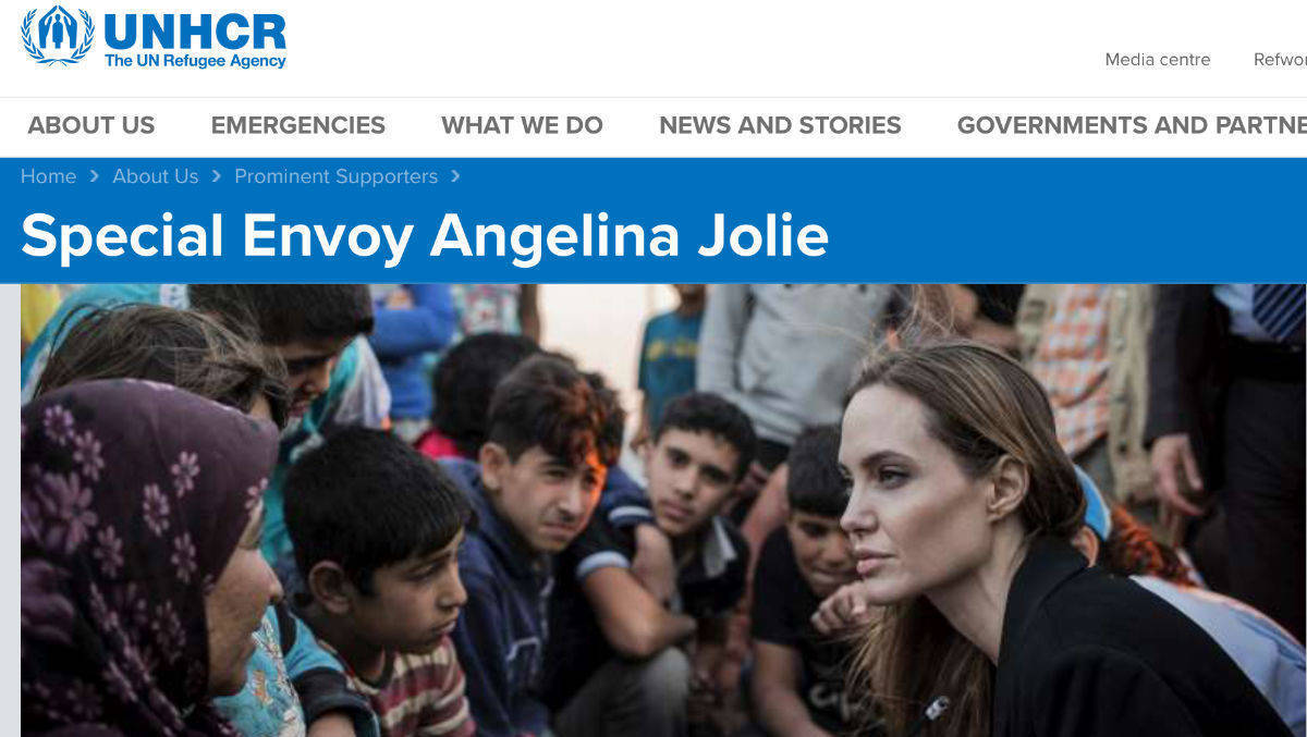 Angelina Jolie ist seit 2012 UN-Sondergesandte.