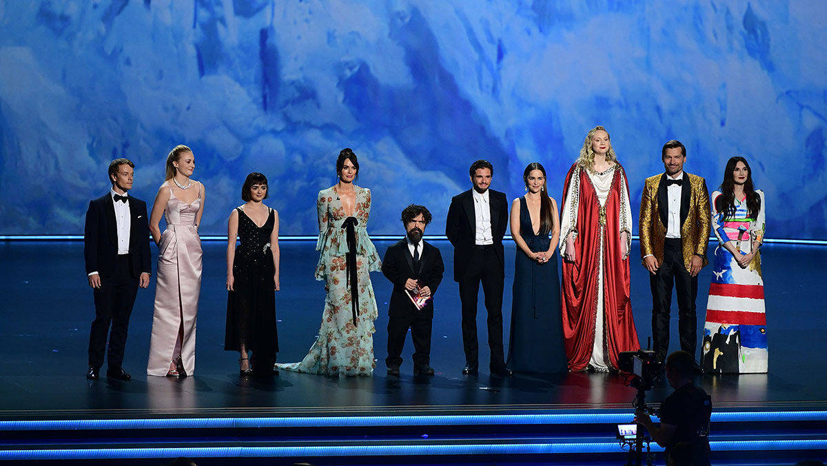Die Darsteller von "Game of Thrones" zeigten sich zum Abschied nochmal auf der Emmy-Bühne.