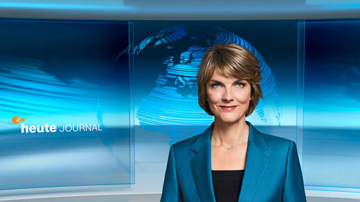 Marietta Slomka moderiert das heute journal im ZDF