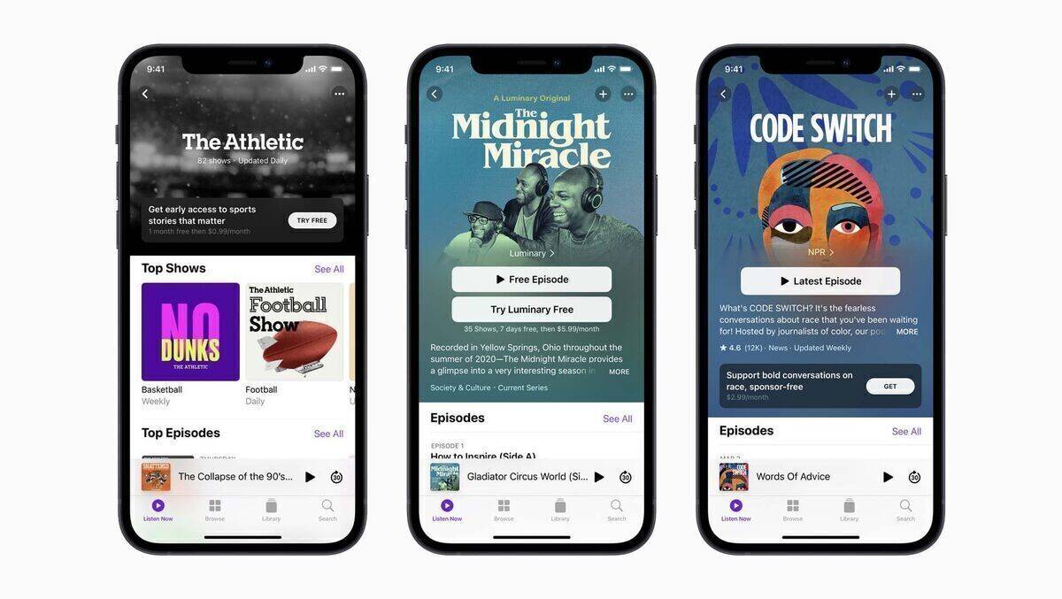 Apple startet im Mai sein Abomodell für Podcasts.