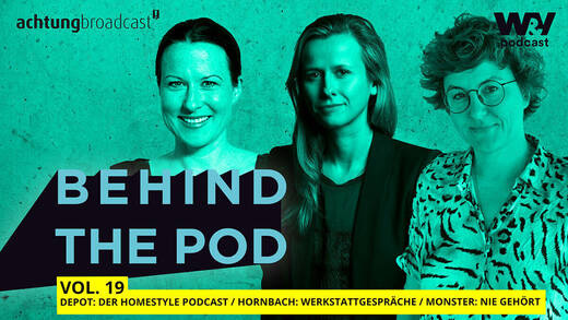 Lena Herrmann, Felicia Mutterer und Stephanie Lachnit sprechen in der aktuellen Folge über Service-Podcasts.