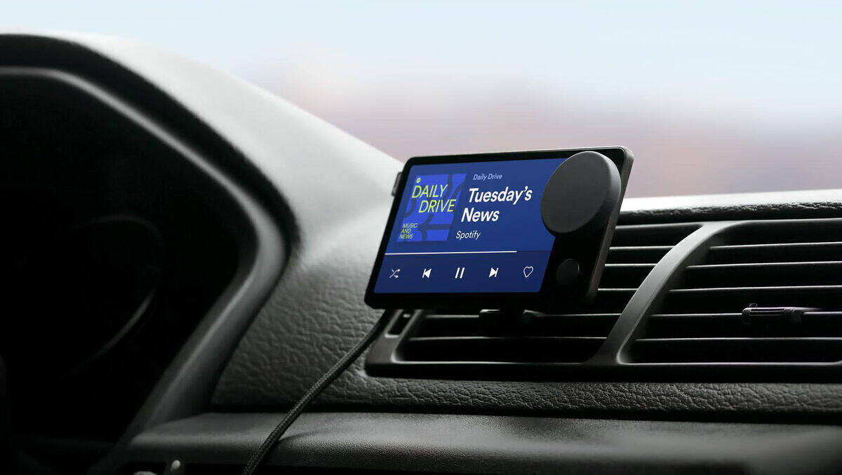 Mit dem "Car Thing" will Spotify in den Autos zur Standardausrüstung werden.
