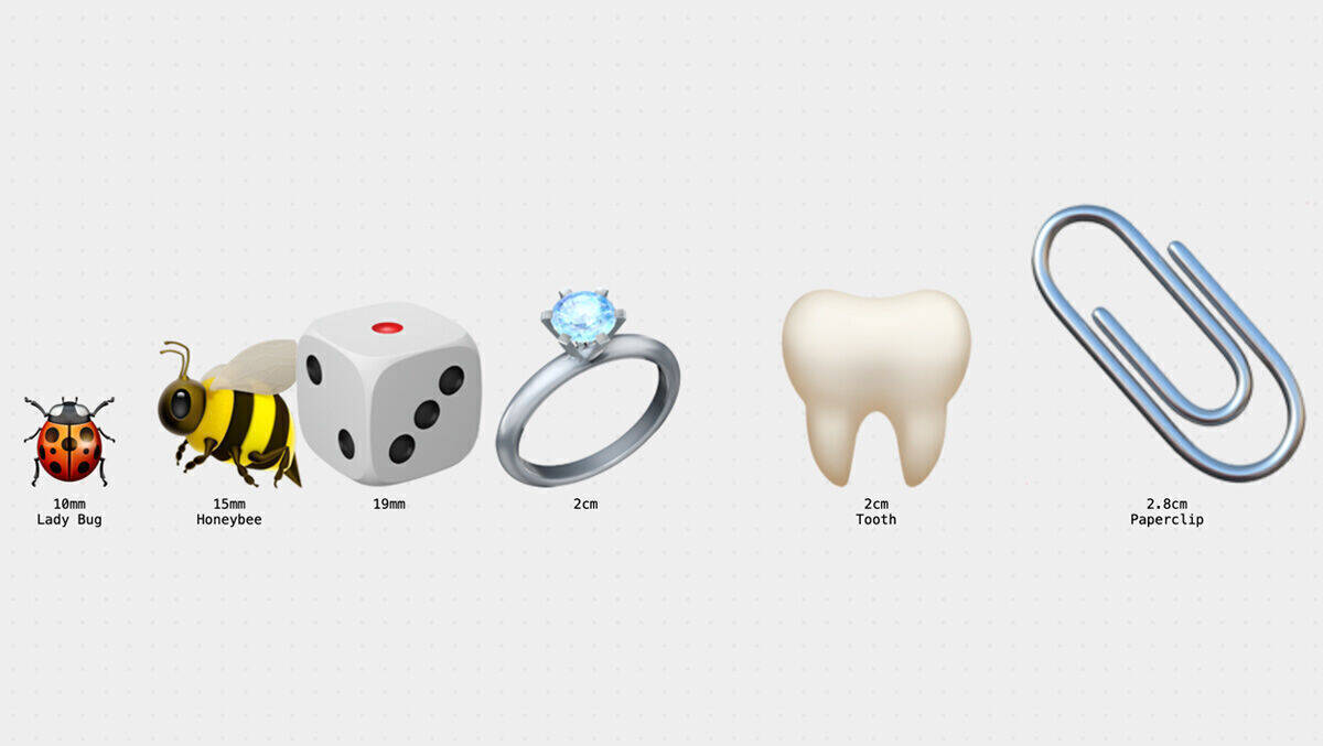 Vom Marienkäfer bis zur Büroklammer – das sind einige der kleineren Emojis.