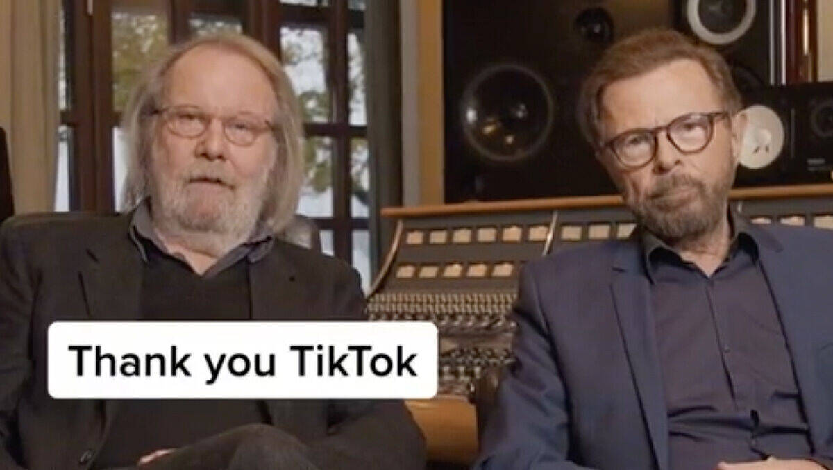 Does your mother know, wie viele Follower ABBA auf TikTok haben?