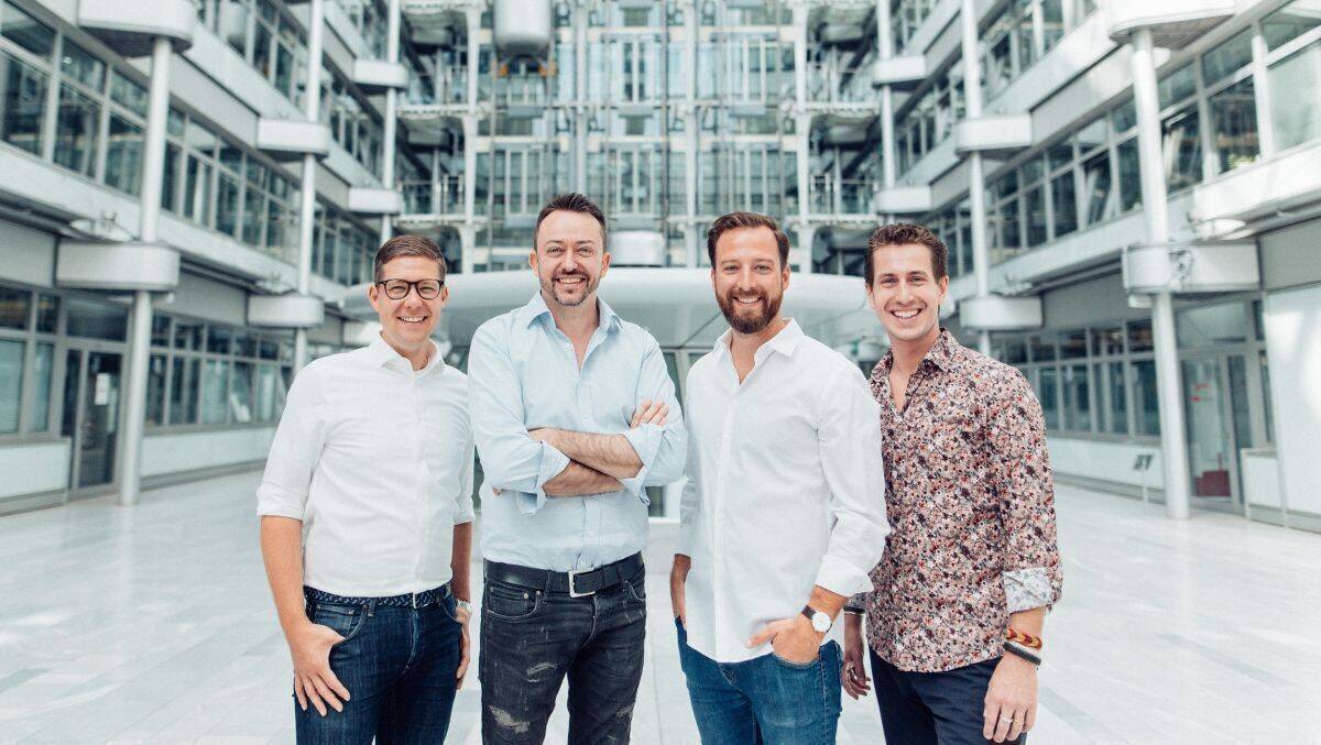 V.l.: Florian Lichtwald (MD, Chief Data Partnerships Officer), Daniel Heer (CEO & Gründer), Stefan Blumenthal (Country Manager DACH), Oliver Kanders (Chief Client Officer)