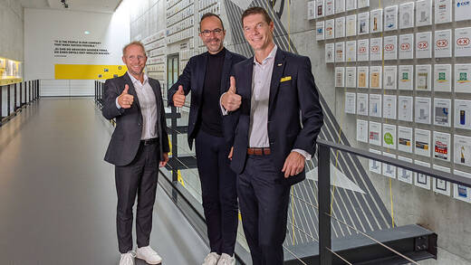 Bernd Rützler, Arne Brekenfeld und Christian May (v.l.) freuen sich auf die Zusammenarbeit.